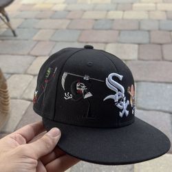 Bill and Mandy Fitted Black Hat Size 7 1/2