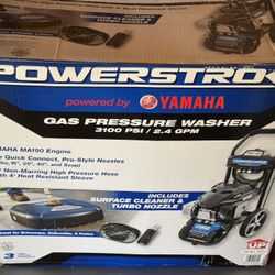 Yamaha Power Stroke Gas Powered Pressure Washer 3100PSI/2.4 GPM