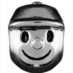 NEW Authentic Chamilia Boy Head Charm Bead.  Item # GE-1.  Sterling Silver.  Hallmarked CHAM, 925, A.  Fits Pandora Charm Bracelets.  Chamilia Brand i