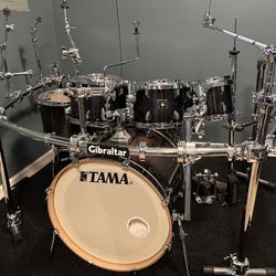 Tama Super Star Classic 7 Pcs Drum Kit Transparent  Black 