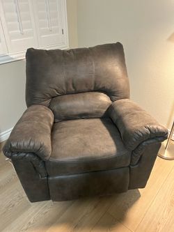 Ashley Grey Manual Recliner