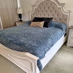 Liberty Furniture King Bed Frame Distressed 