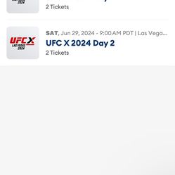 UFC X Tickets