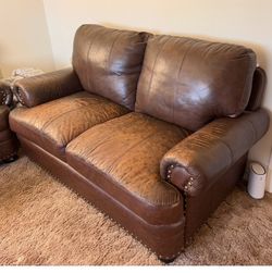 Leather Love seat