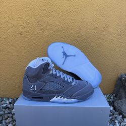 JORDAN 5 WOLF GREY SIZE 9.5