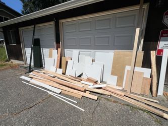 Free shelving pieces and misc, building supplies