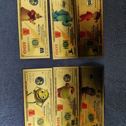Monsters Inc Gold Foils!!