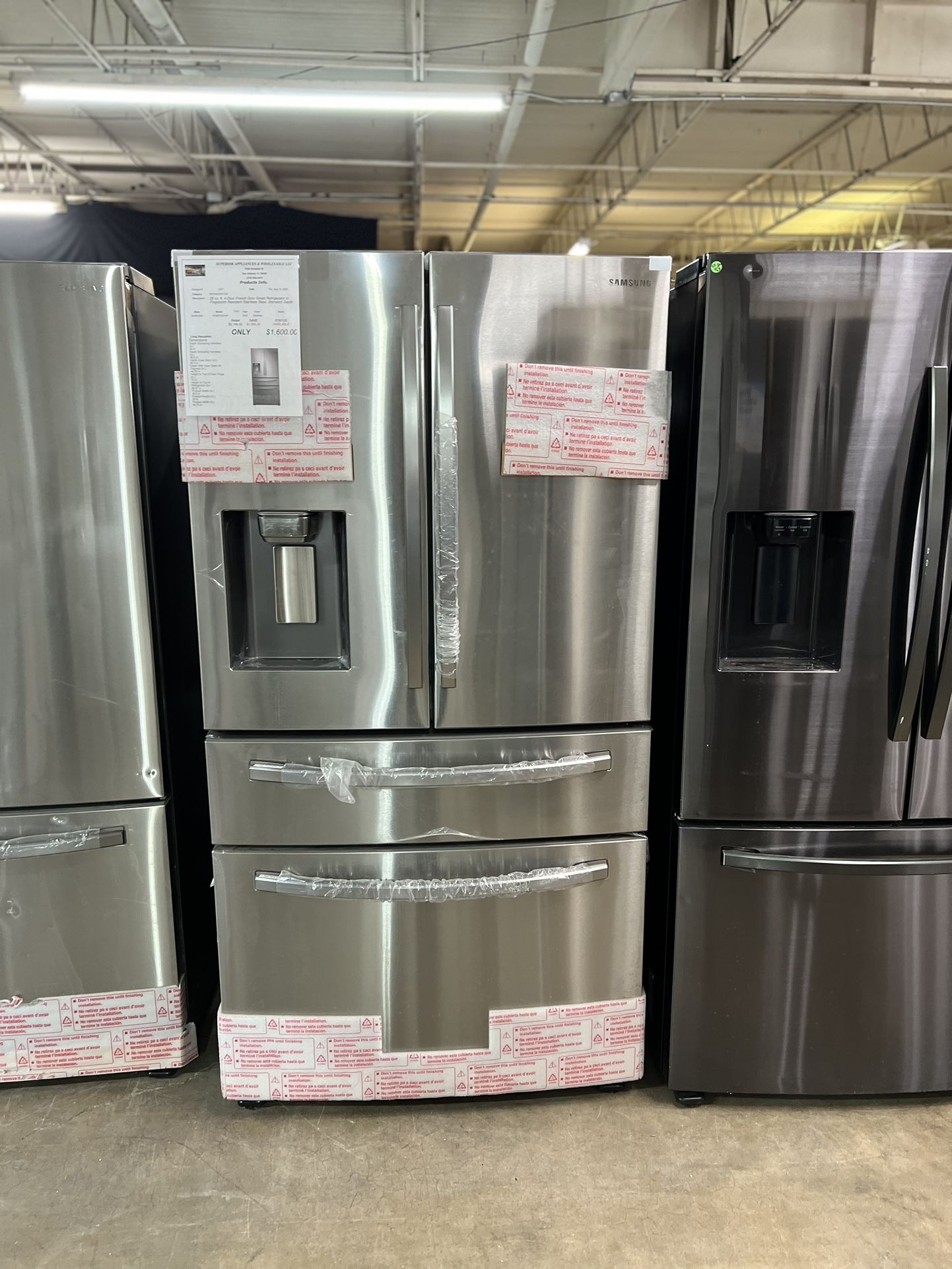 13 MONTH FREE WARRANTY 4 DOOR FRIDGE
