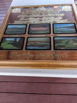 Glenlivet Mirror Of Famous Golf Courses.