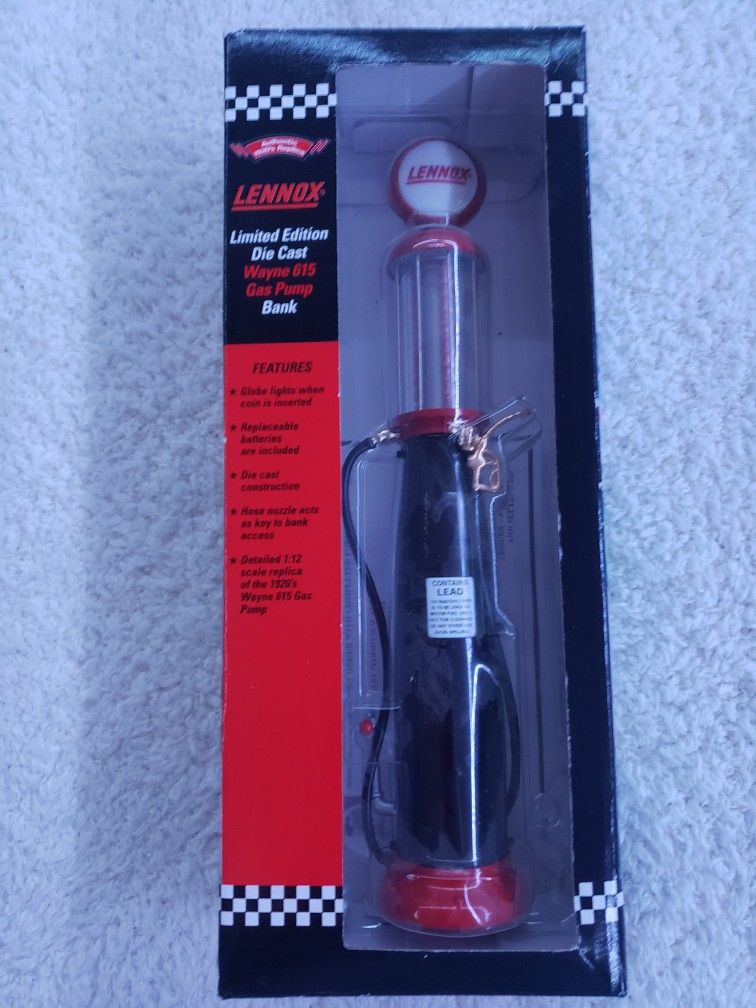 LENNOX LIMITED EDITION DIE CAST WAYNE 615 GAS PUMP BANK