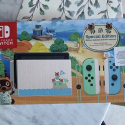 Nintendo Switch Gaming System Animal Crossing Special Edition 
