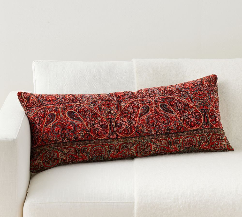 Pottery Barn Hazel Paisley Lumbar Pillow Cover Insert