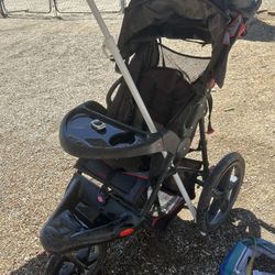 Crib No Matress $40 , Stroller $15, Christmas Tree 7.5 Ft $40, 