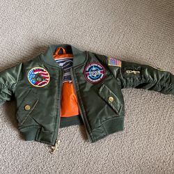 18M Green Infant Fighter Jacket