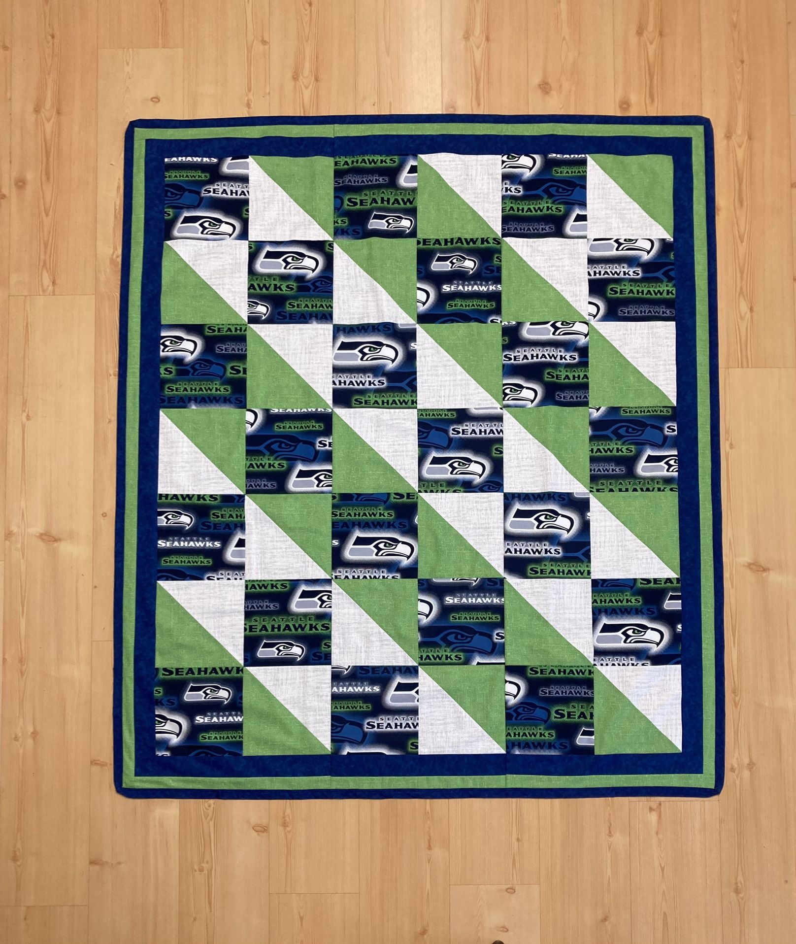 Seahawk Quilt, 50”x57”