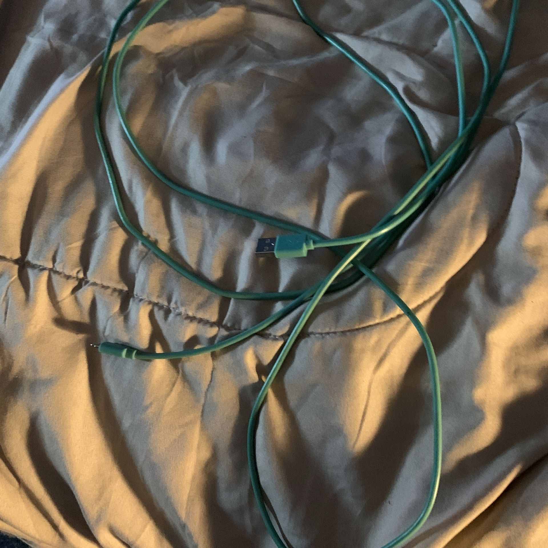 Chargers Of All Colors Shapes And Sizes . 6 Ft iPhone Old To 6 Ft New . 6 Inch Cords Battery Packs Brand New And Used . USB B -USB C Attachment Also