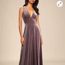 Velvet Maxi Dress 