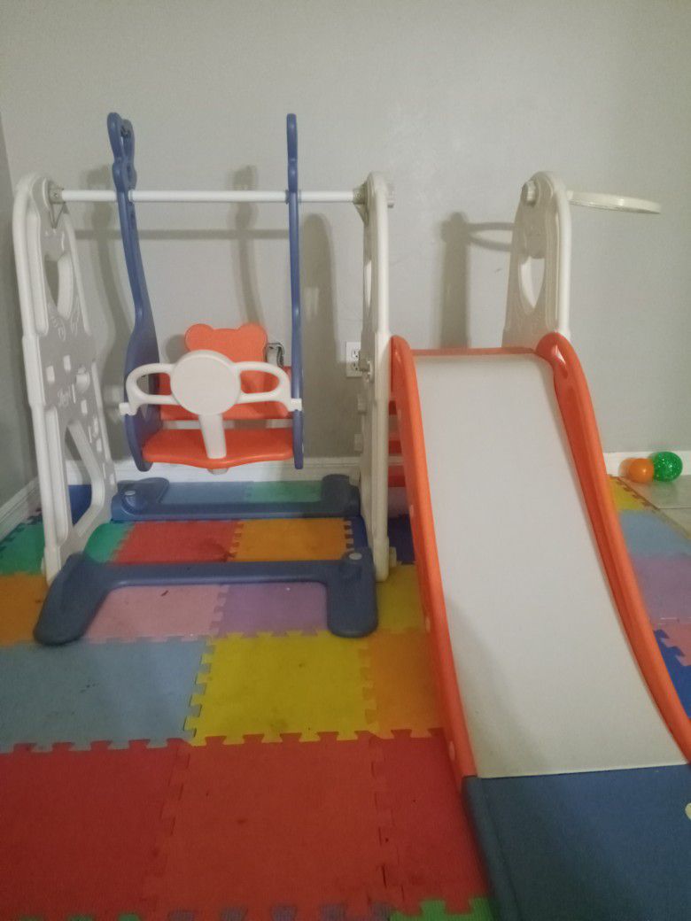 Toddlers Play Set (Slide And Swing)