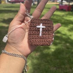 Crochet Bible Keychain