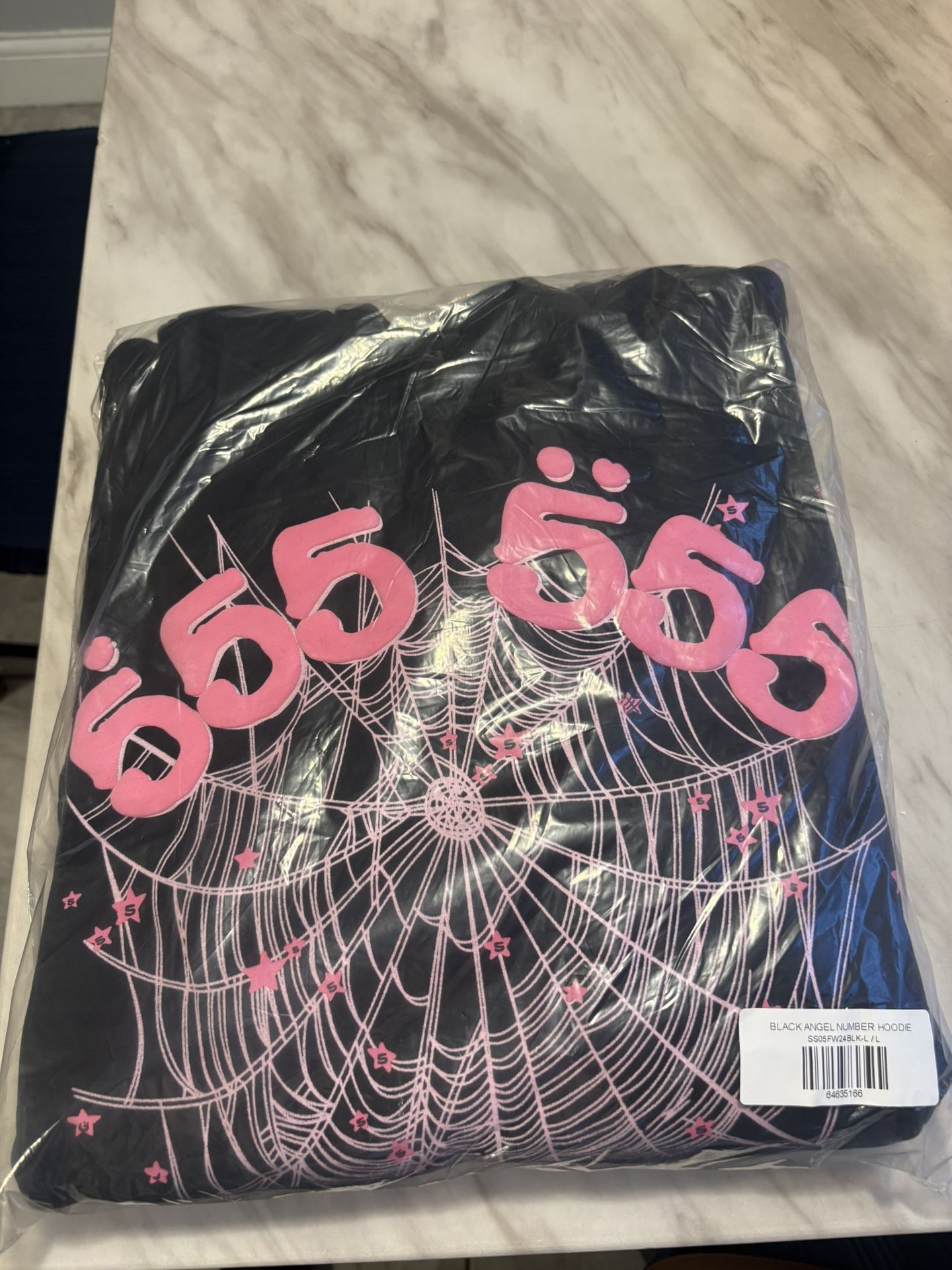 555 Web "Black/Pink" hoodie
