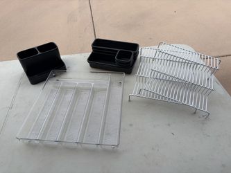 Kitchen Organizer Set – Dish Rack & Drawer Trays