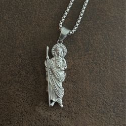 stainless steel san judas chain
