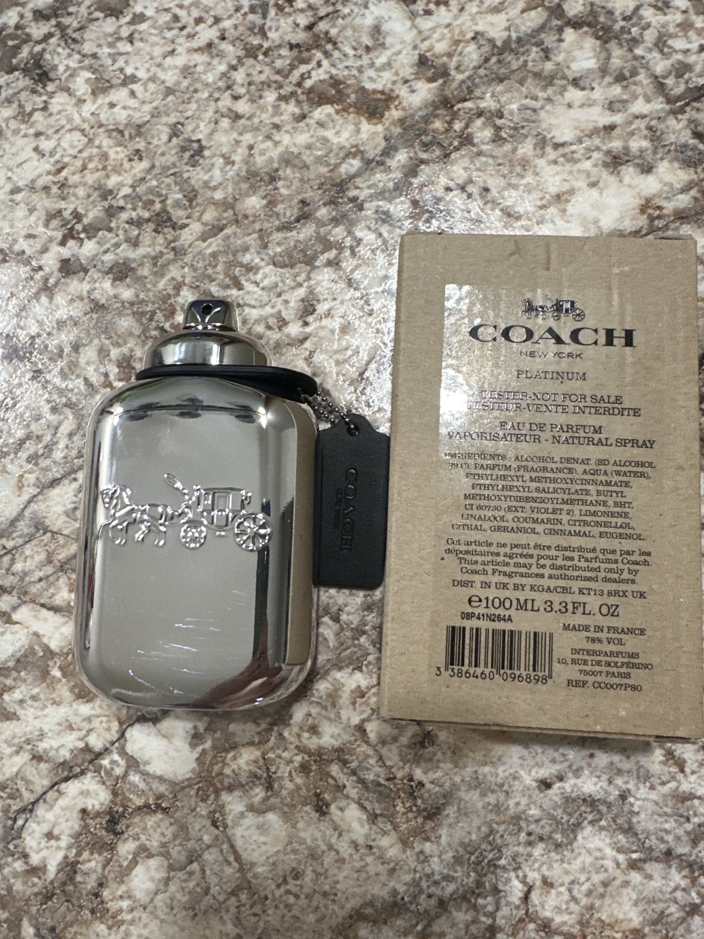 🔥 Coach Platinum – 3.3 oz EDP (Tester) 🔥 Classy. Warm. Confide
