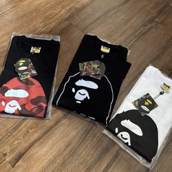 BAPE SIZE S , M, L , XL , XXL