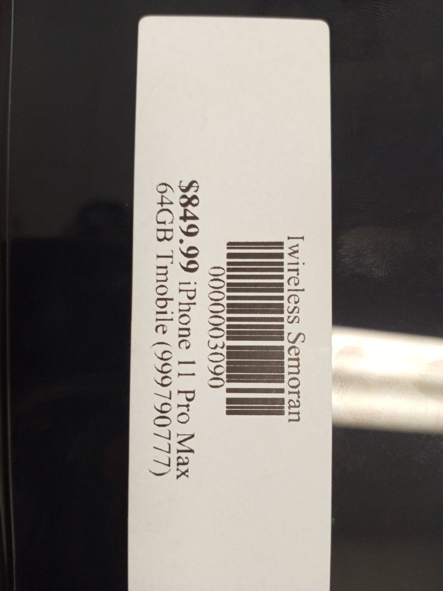 IPHONE 11 PRO MAX 64GB TMOBILE TAKE IT HOME JUST FOR $50 DOWN PAYMENT OR $790 CASH/CARD DEAL