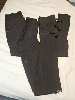 Pop Fit Black Leggings with Side Lace, bows and cris cross up Detail – Lot of 3