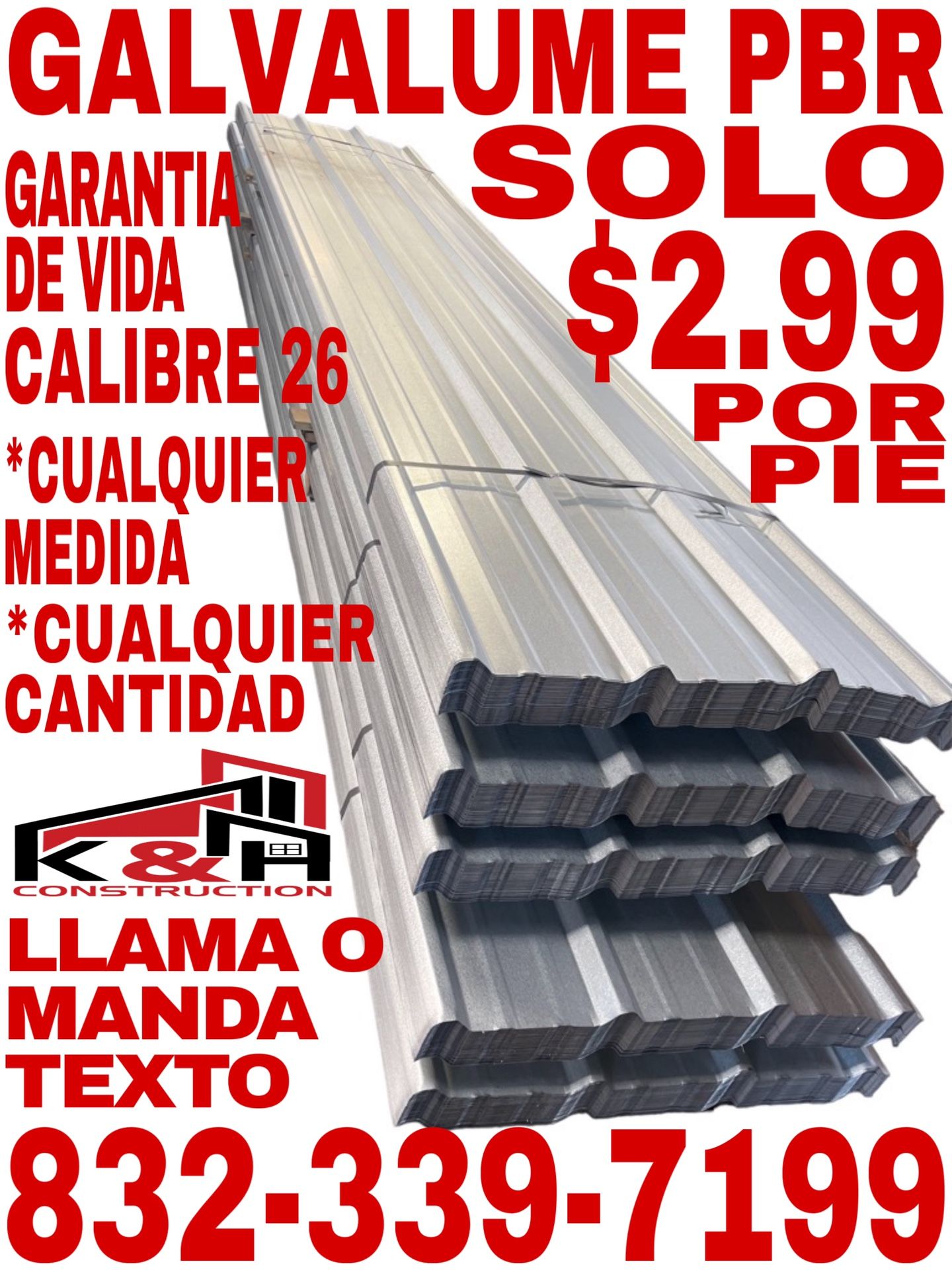 26 Gauge R Panel Sheet Metal for Sale in Houston, TX - OfferUp