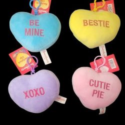 Valentine's  Sweethearts Plush Clips