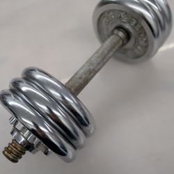 Chrome Dumbbell     22 Lbs Total . $30