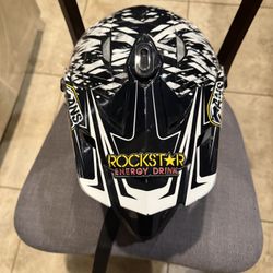 Youth Dot Motocross Helmet Rockstar Hardly Used 