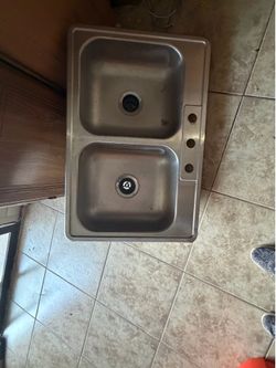 Aluminum dual sink