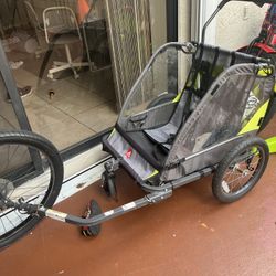 Allen Sport Feliz 2 Child Bicycle Trailer And Stroller 