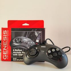 Retro-Bit USB Sega Genesis 6-Button Controllers – Like New – $10 Each 