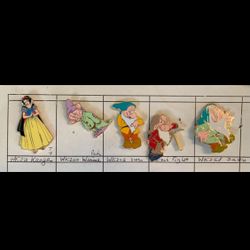 Vintage Snow White And 4 Of Her Dwarfs 