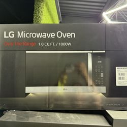 Brand new  LG 1.8 cu. ft. 30 in. W Smart Over the Range Microwave Oven with EasyClean in PrintProof Stainless Steel 1000-Watt
