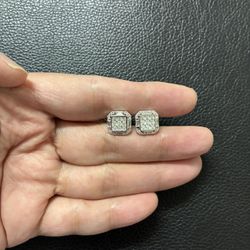 925 Sterling Silver Men’s Earrings (screw Back)