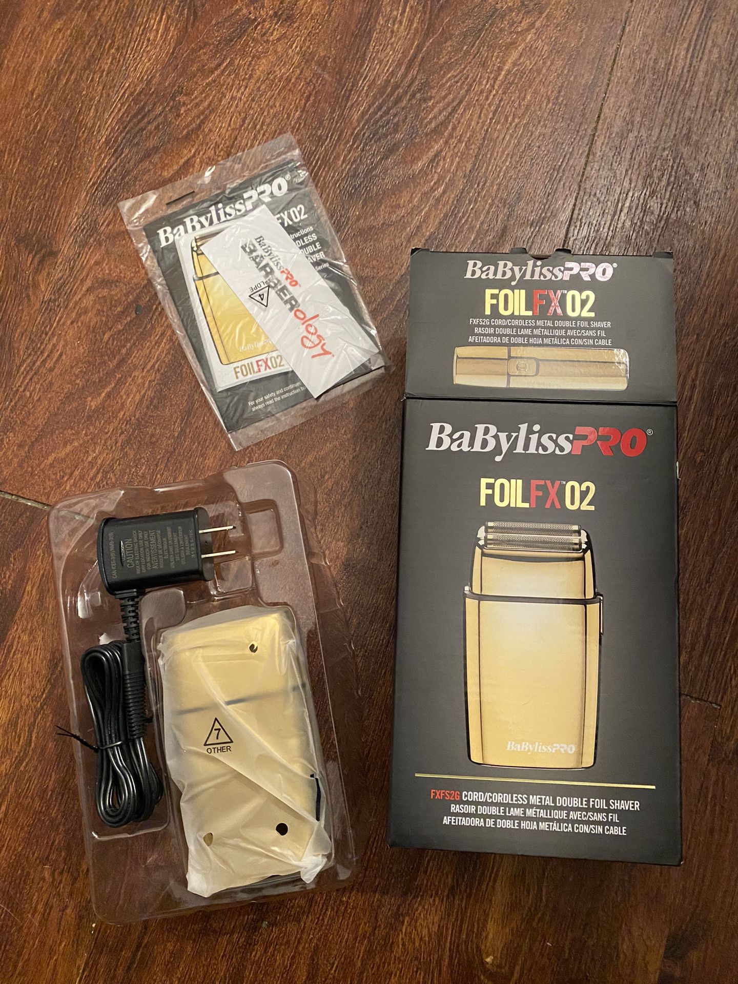 BabylissPro FOILFX02 Cordless Metal Double Foil Shaver Gold