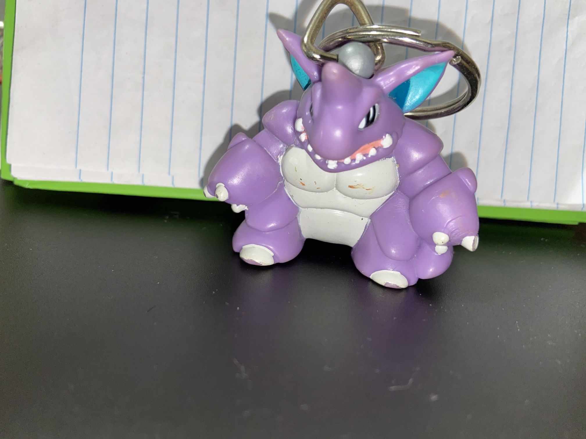 Vintage NIDOKING Pokemon Keychain Toy from Nintendo Burger King 1999