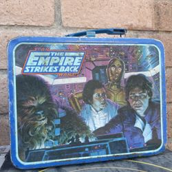 VTG 1980 STAR WARS Empire Strikes Back Metal Lunchbox Lunch Box No Thermos