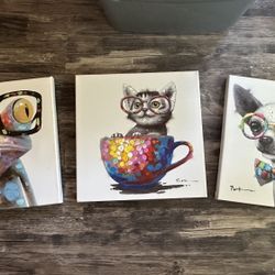 Hobby Lobby 16x16 paintings 