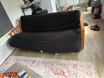 Black Wooden futon