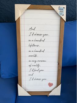 “I choose you” home decor
