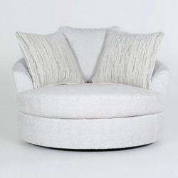 round swivel cuddler chair