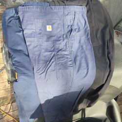 44X30 Blue Carhartt Work Pants