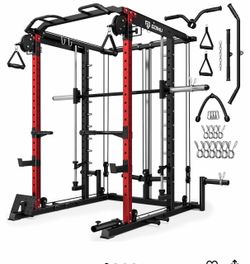 GOIMU Power Rack Cable Machine Home Gym
