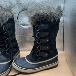 Sorel Joan of Arctic Women's Leather Winter Boots - Black, US 9